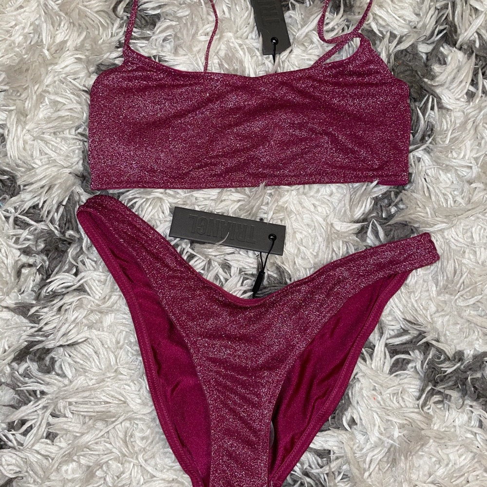 Triangl mica grape sparkle bikini